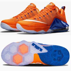 Nike LeBron XII Low Bright Citrus Basketball Shoe - NEW